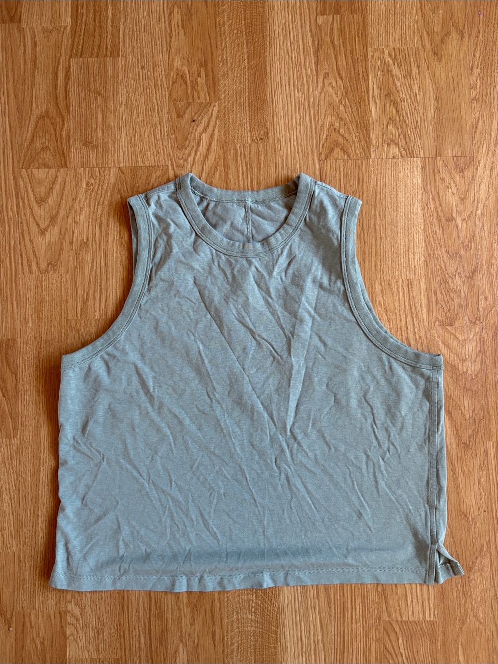 Lululemon Sleeveless Crop Tank Top - Sage Green